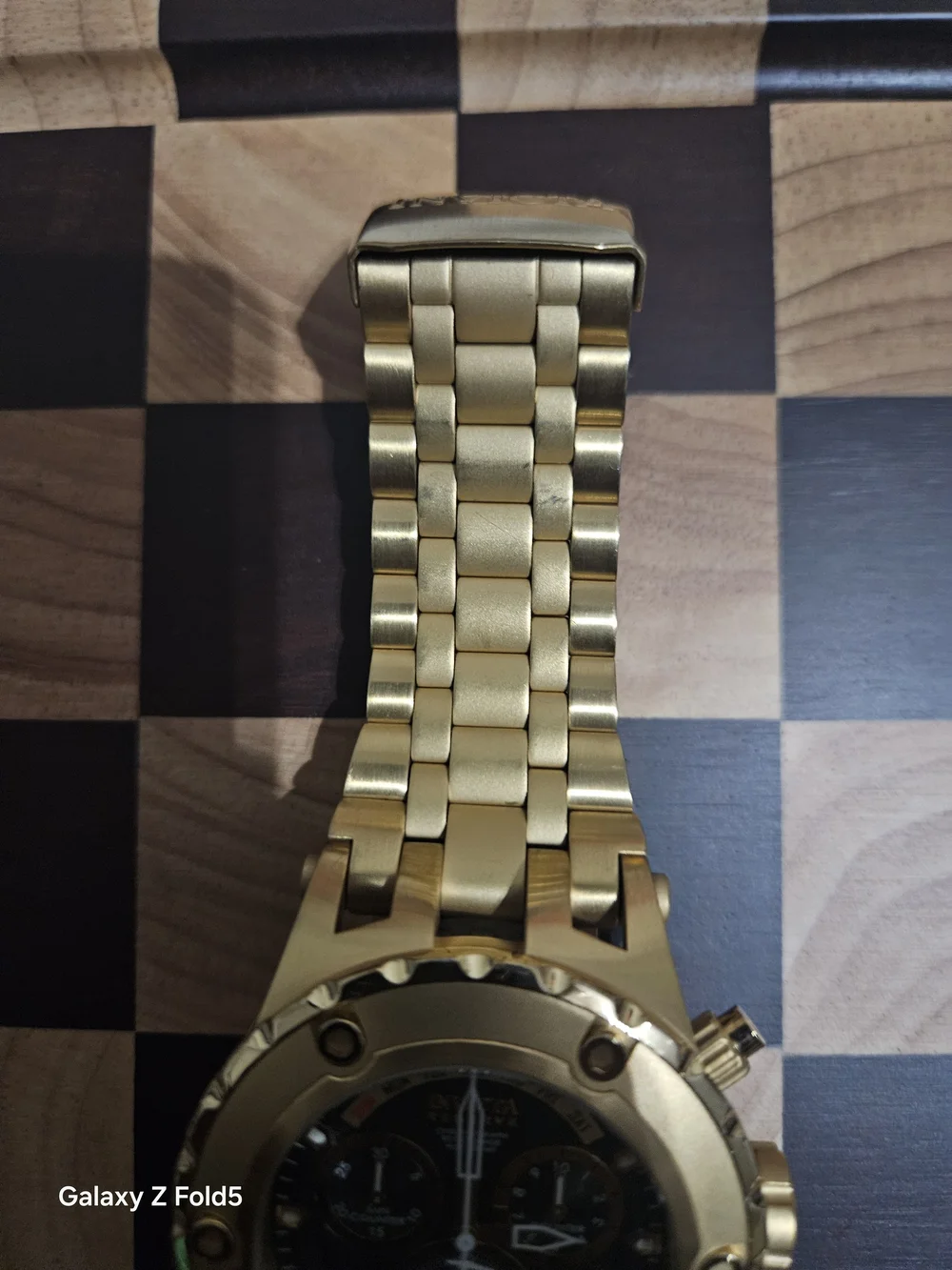 Invicta Reserve SubAqua Gold and Black Chronograph Bracelet Watch 50mm